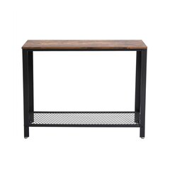 Консольный столик Vasagle черный, коричневый цена и информация | Столы-консоли | kaup24.ee