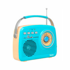 Портативное Bluetooth-радио Lauson RA142 Синий Кремовый AM/FM Vintage цена и информация | Радиоприемники и будильники | kaup24.ee