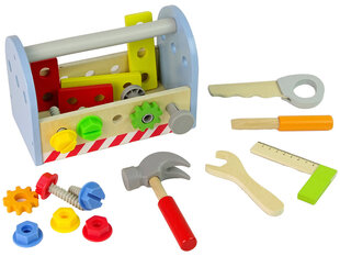 Деревянный набор инструментов с принадлежностями цена и информация | Игрушки для мальчиков | kaup24.ee