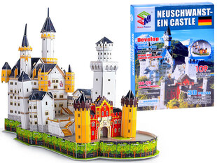 3D Puzzle Neuschwanst-ein Castle, 109 tükki hind ja info | Pusled | kaup24.ee