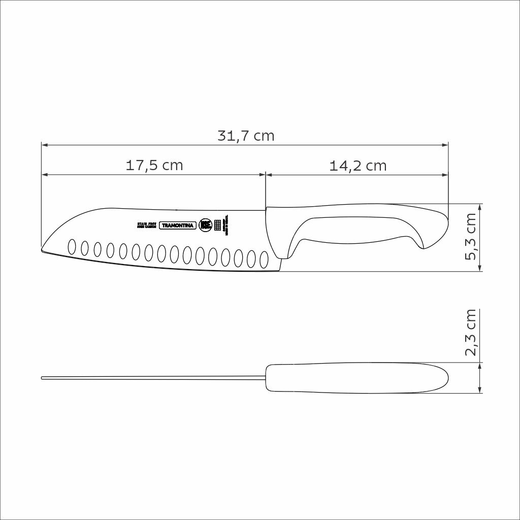 Kokanuga Tramontina Professional 7" hind ja info | Noad ja tarvikud | kaup24.ee