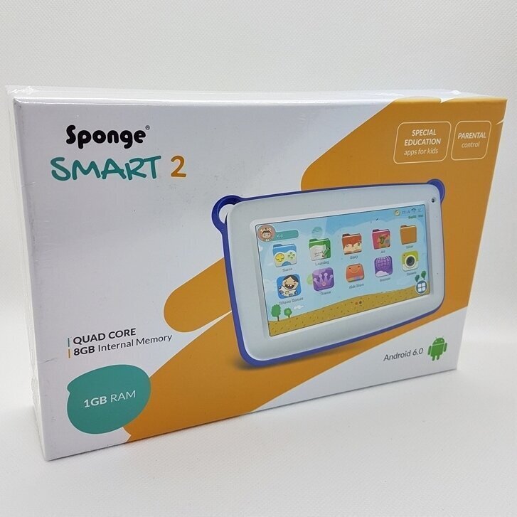Lastele mõeldud tahvelarvuti Sponge Smart 2 WiFi, oranž цена и информация | Tahvelarvutid | kaup24.ee