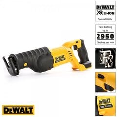 Akuga lineaarne saag Dewalt DCS380N 18V цена и информация | Пилы, циркулярные станки | kaup24.ee