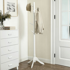 Подставка напольная Vasagle белая цена и информация | Вешалки для одежды | kaup24.ee