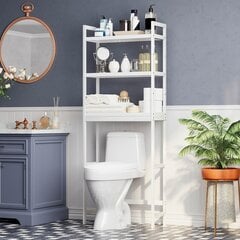 Полка для ванной Vasagle белый цена и информация | Шкафчики для ванной | kaup24.ee