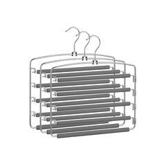 Набор вешалок Songmics серый цена и информация | Вешалки и мешки для одежды | kaup24.ee