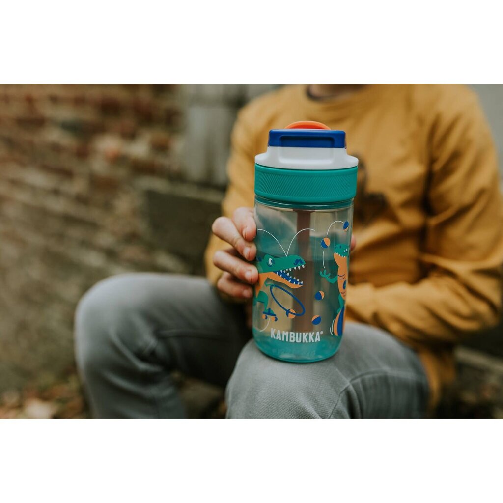 Lastepudel Kambukka Lagoon 400 ml, Juggling Dino , 11-04047 hind ja info | Joogipudelid | kaup24.ee