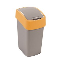 Prügikast Curver Flip Bin, 10 l, hall/oranž hind ja info | Curver Mööbel ja sisustus | kaup24.ee