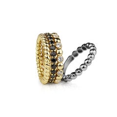 Stack Rings 925 hõbedast sõrmus, kaetud 18 karaadise kullaga hind ja info | Sõrmused | kaup24.ee