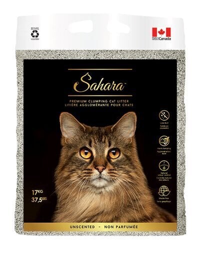 Tsementeeriv kassiliiv Sahara premium clumping cat litter, 17kg hind ja info | Kassiliiv | kaup24.ee