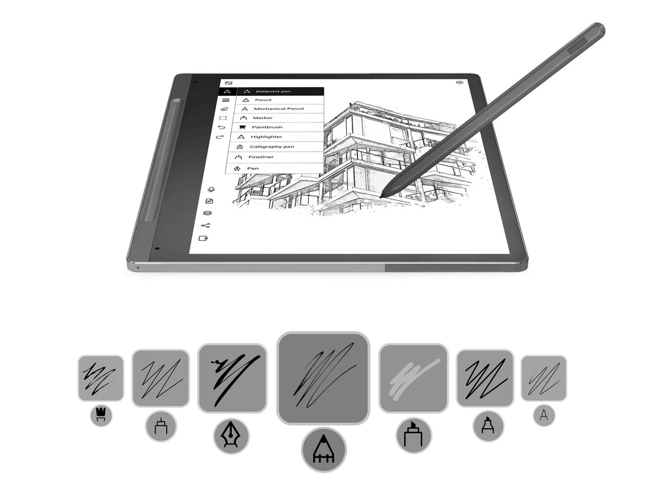 Lenovo Smart Paper WiFi 4/64GB Storm Gray ZAC00008SE цена и информация | Tahvelarvutid | kaup24.ee