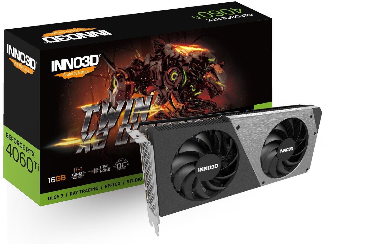 INNO3D GeForce RTX 4060 Ti Twin X2 OC N406T2-16D6X-178055N цена и информация | Videokaardid (GPU) | kaup24.ee