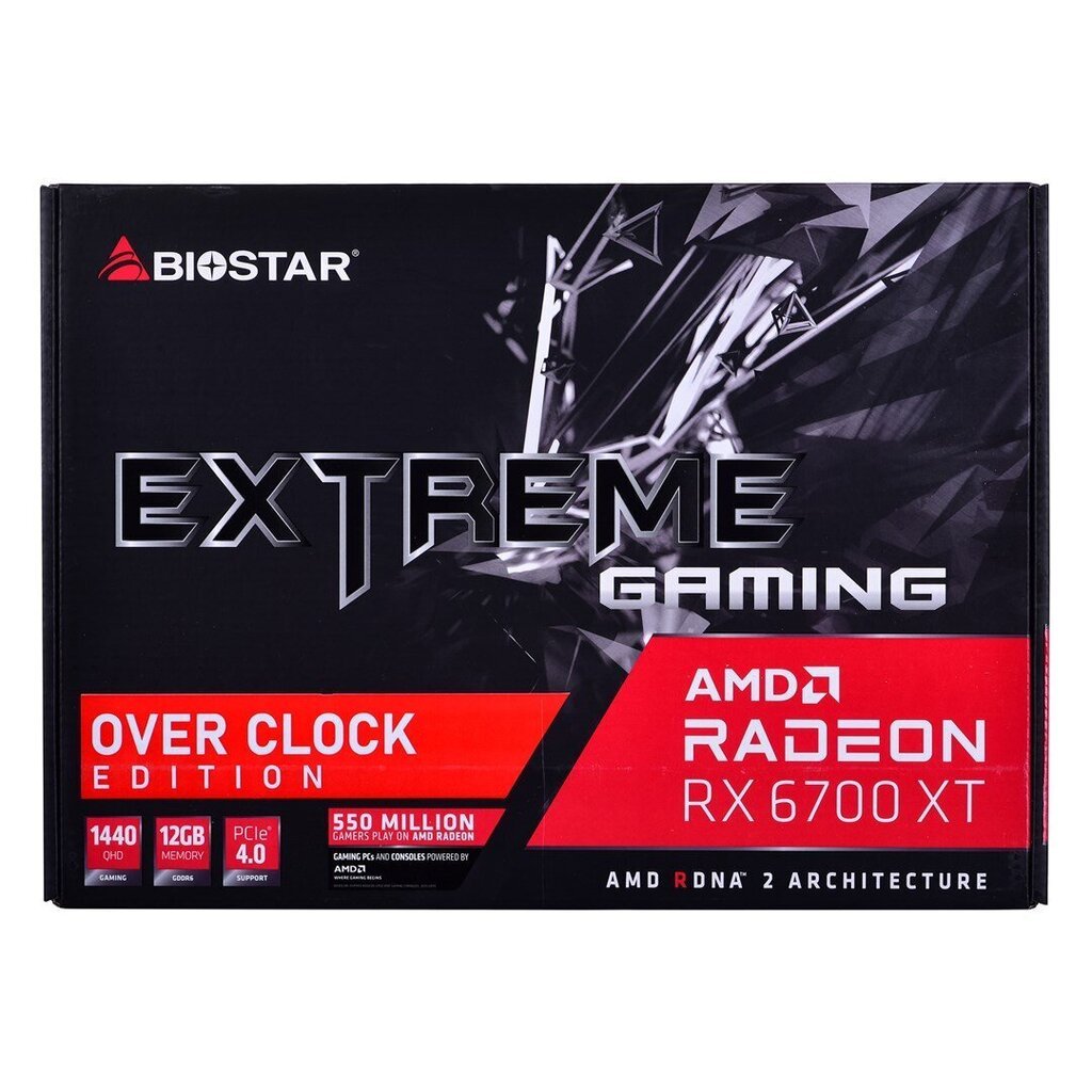 Biostar Radeon RX 6700 XT OC VA67S6TML9 hind ja info | Videokaardid (GPU) | kaup24.ee