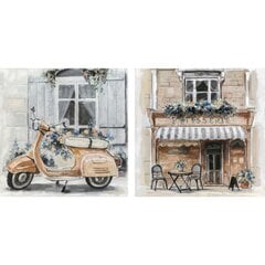 Kangas DKD Home Decor 90 x 3,7 x 90 cm 90 x 3,5 x 90 cm Tänav Traditsiooniline (2 Ühikut) цена и информация | Картины, живопись | kaup24.ee