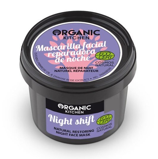 Looduslik taastav öine näomask Organic Kitchen „ Öövahetus“ 100 ml hind ja info | Näomaskid, silmamaskid | kaup24.ee