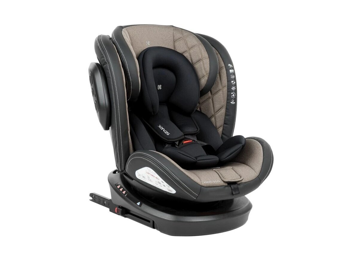 Turvatool Kikka Boo Stark Isofix, 0-36 kg, beige цена и информация | Turvatoolid | kaup24.ee