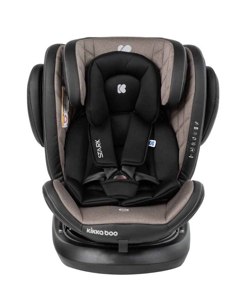 Turvatool Kikka Boo Stark Isofix, 0-36 kg, beige цена и информация | Turvatoolid | kaup24.ee