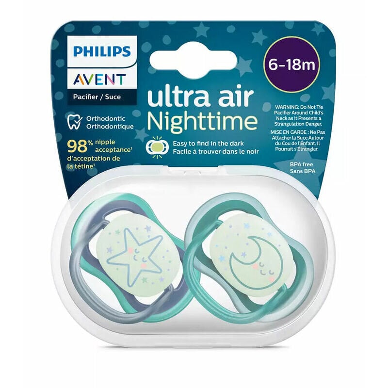 Lutid Philips Avent Ultra Air Night, 6-18 kuud, 2 tk. цена и информация | Lutid | kaup24.ee