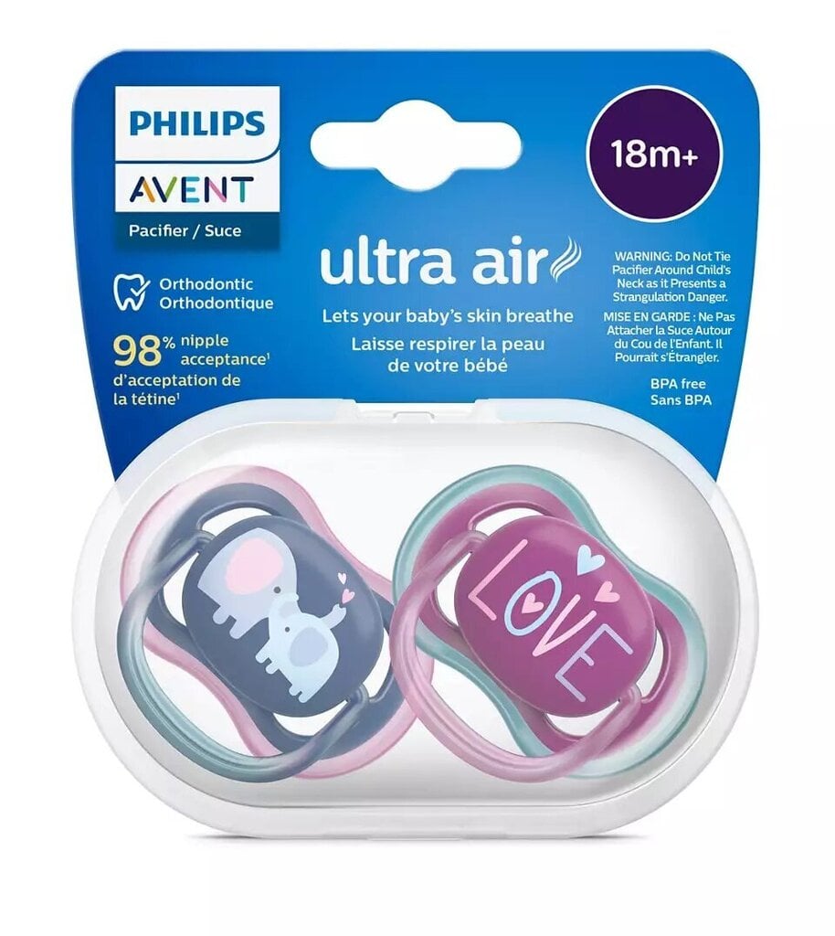 Lutid Philips Avent Ultra Air Deco, 18 kuud+, 2 tk. hind ja info | Lutid | kaup24.ee