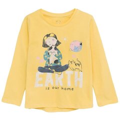 Cool Club T-särk tüdrukutele, CCG2511060, kollane цена и информация | Рубашки для девочек | kaup24.ee