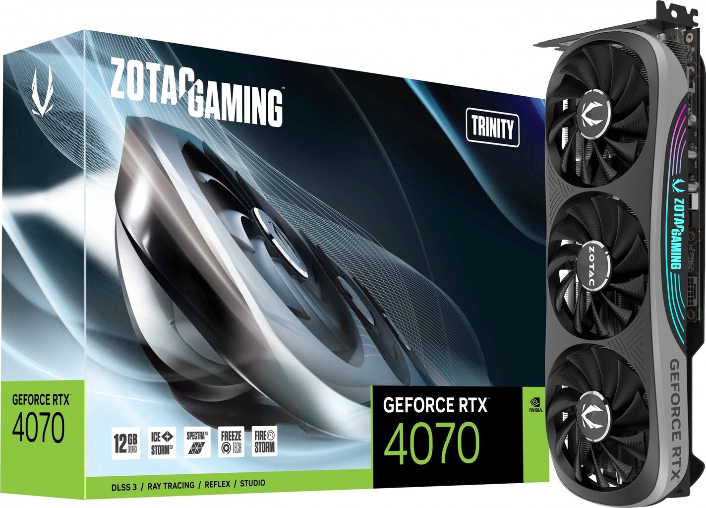 Zotac Gaming Geforce RTX 4070 Trinity hind ja info | Videokaardid (GPU) | kaup24.ee