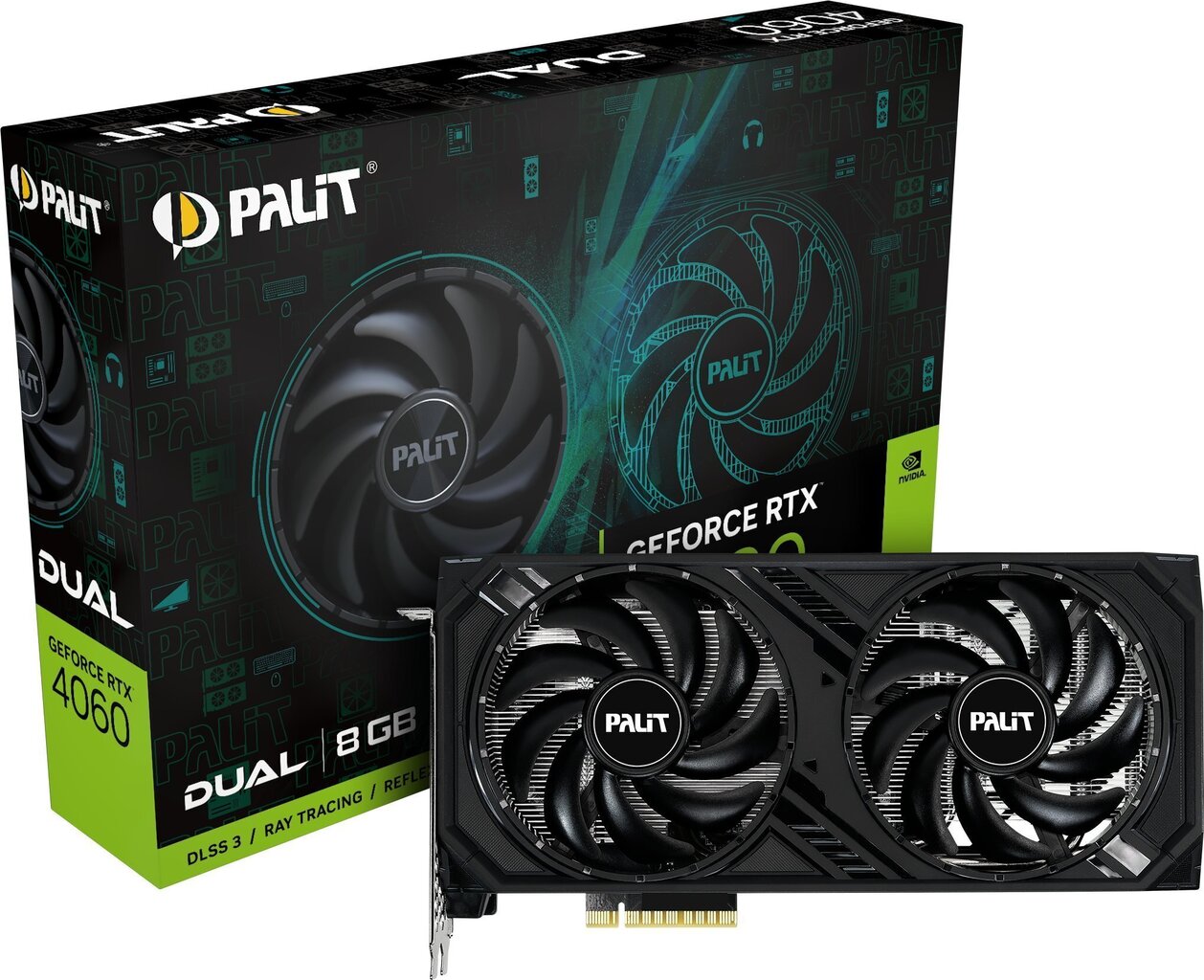 Palit GeForce RTX 4060 Dual hind ja info | Videokaardid (GPU) | kaup24.ee