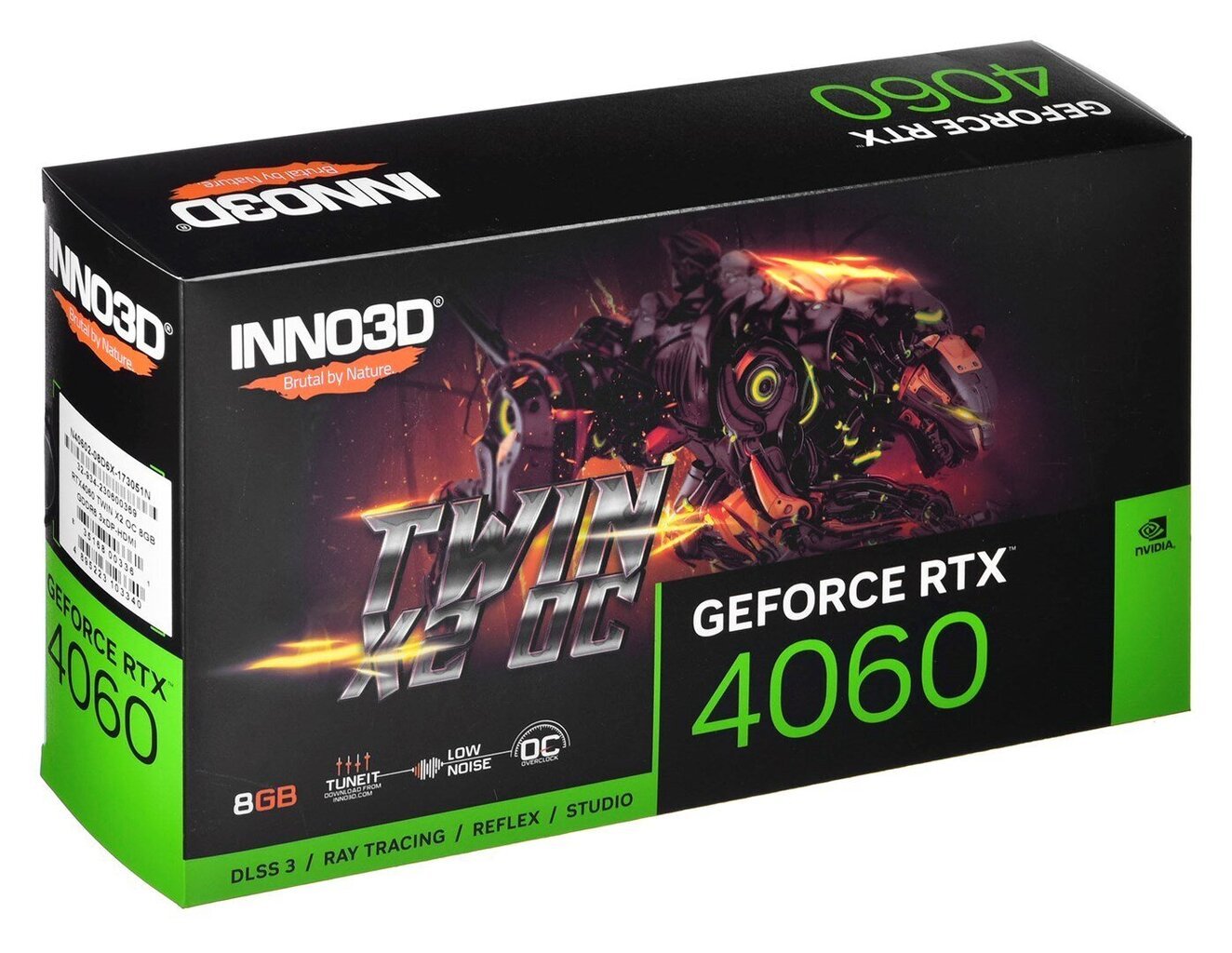 INNO3D GeForce RTX 4060 Twin X2 OC N40602-08D6X-173051N hind ja info | Videokaardid (GPU) | kaup24.ee