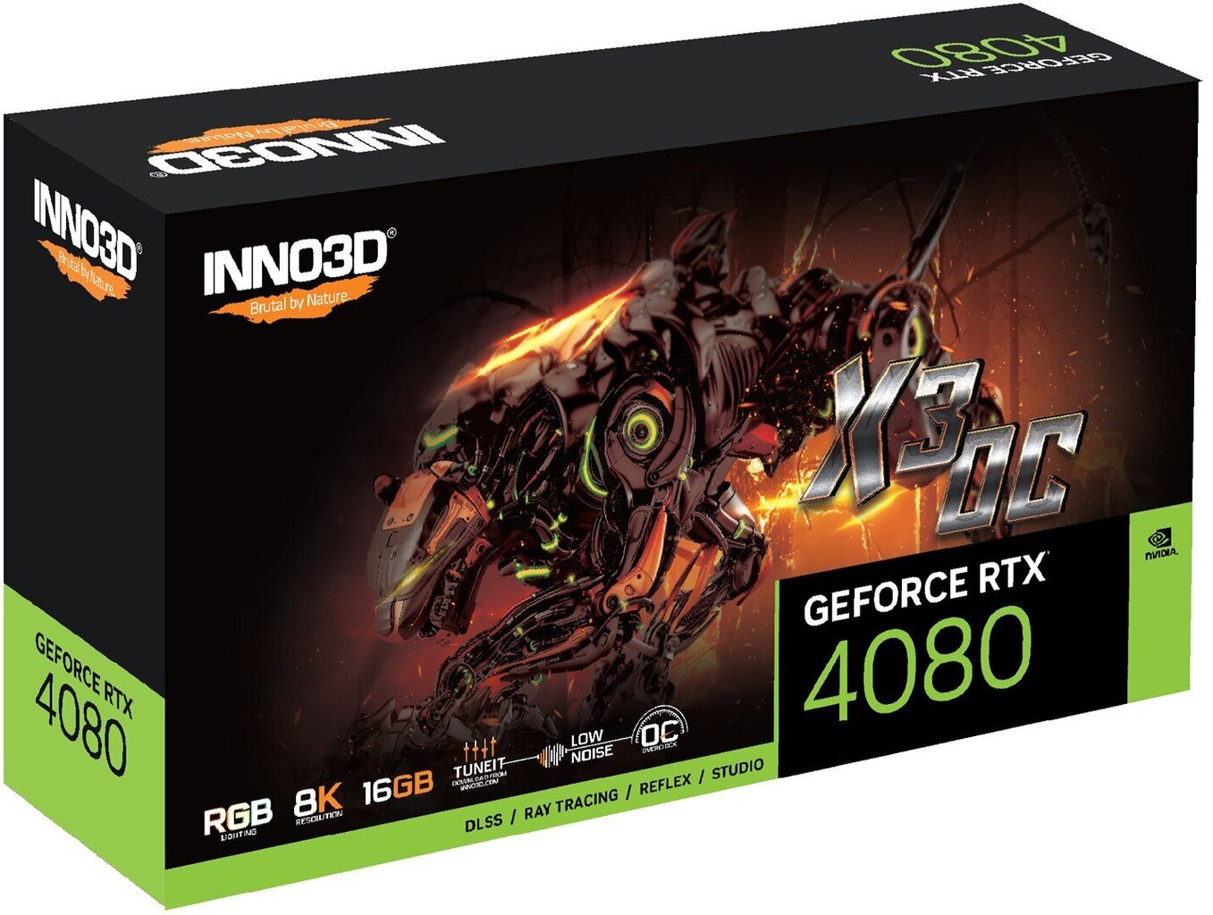 Inno3D GeForce RTX 4080 X3 OC N40803-166XX-187049N цена и информация | Videokaardid (GPU) | kaup24.ee