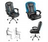 Massaažiga arvutitool Lazy-chair, must hind ja info | Kontoritoolid | kaup24.ee