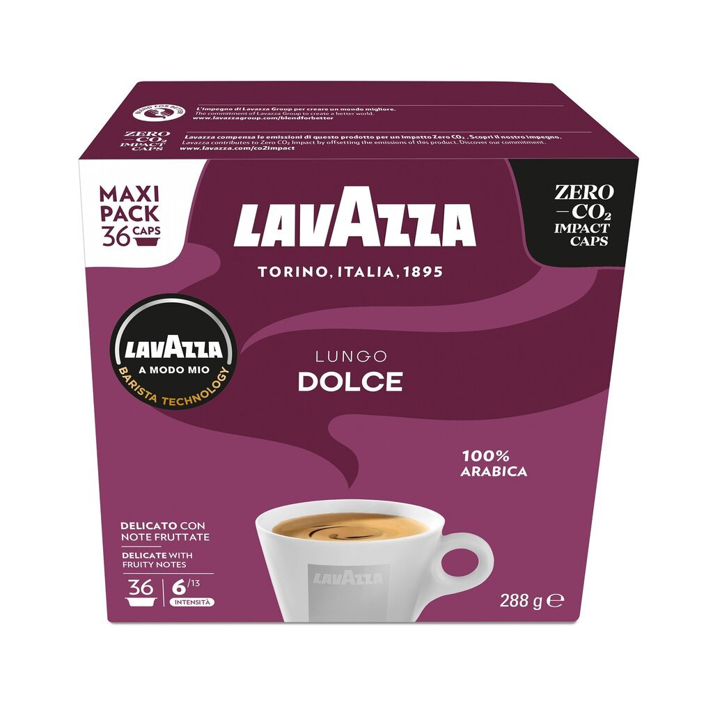 Kohvikapslid Lavazza A Modo Mio Lungo Dolce, 864g hind ja info | Kohv, kakao | kaup24.ee