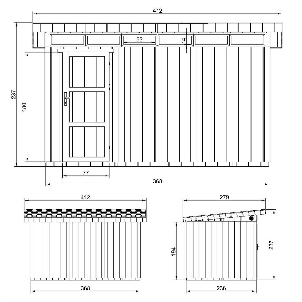 LP® SmartSide® paneelmaja M904 Tundra Grey värvikomplektiga цена и информация | Kuurid ja aiamajad | kaup24.ee