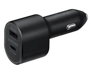 Автомобильное зарядное устройство Samsung EP-L5300XBEGEU, USB-C/USB-A, 3A цена и информация | Зарядные устройства для телефонов | kaup24.ee