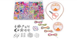 Helmeste komplekt käevõrude valmistamiseks, 9000 tk hind ja info | Tüdrukute mänguasjad | kaup24.ee
