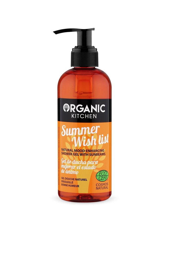 Naturaalne niisutav dušigeel Organic Kitchen Summer Wish list, 260 ml hind ja info | Dušigeelid, õlid | kaup24.ee