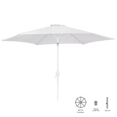 Пляжный зонт Alba 350 см Алюминий Белый цена и информация | Зонты, маркизы, стойки | kaup24.ee
