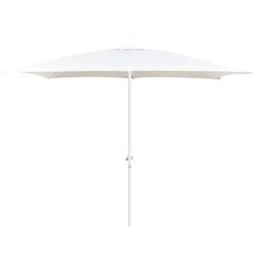 Пляжный зонт Alba 300 x 400 см Алюминий Белый цена и информация | Зонты, маркизы, стойки | kaup24.ee