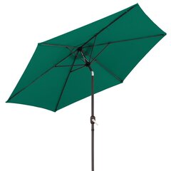 Päikesevari Monty alu Roheline 300 cm hind ja info | Päikesevarjud, markiisid ja alused | kaup24.ee