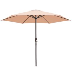 Пляжный зонт Monty Бежевый Алюминий 270 см цена и информация | Зонты, маркизы, стойки | kaup24.ee