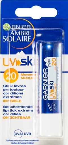 Garnier Ambre Solaire UV Ski huulepalsam цена и информация | Huulepulgad, -läiked, -palsamid, vaseliin | kaup24.ee