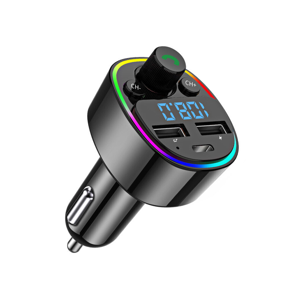 FM modulaator G67 BT 5.0, RGB, USBx2 + USB-C цена и информация | FM modulaatorid, FM trasmitterid | kaup24.ee