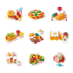 Jaapani konstruktor LaQ Sweet Collection My Little Restaurant цена и информация | Конструкторы и кубики | kaup24.ee