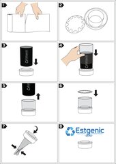 Kassetide täide koos hülsiga Estgenic Zero 6 Pack, Tommee Tippee Sangenic Tec ja Twist & Click hind ja info | Mähkmed | kaup24.ee