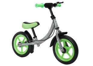 Балансировочный велосипед Lean Toys Marko, зеленый цена и информация | Детский трехколесный велосипед - коляска с удобной ручкой управления для родителей Riff F95941 2в1, фиолетовый | kaup24.ee
