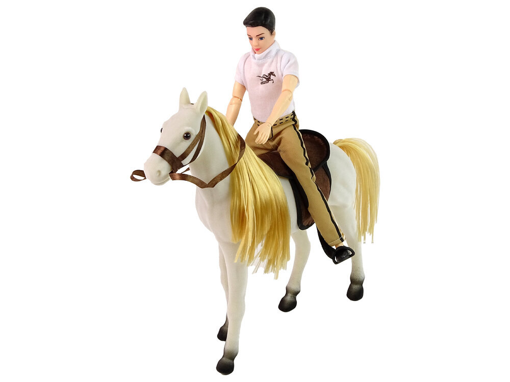 Valge hobuse figuur koos aksessuaaridega цена и информация | Tüdrukute mänguasjad | kaup24.ee