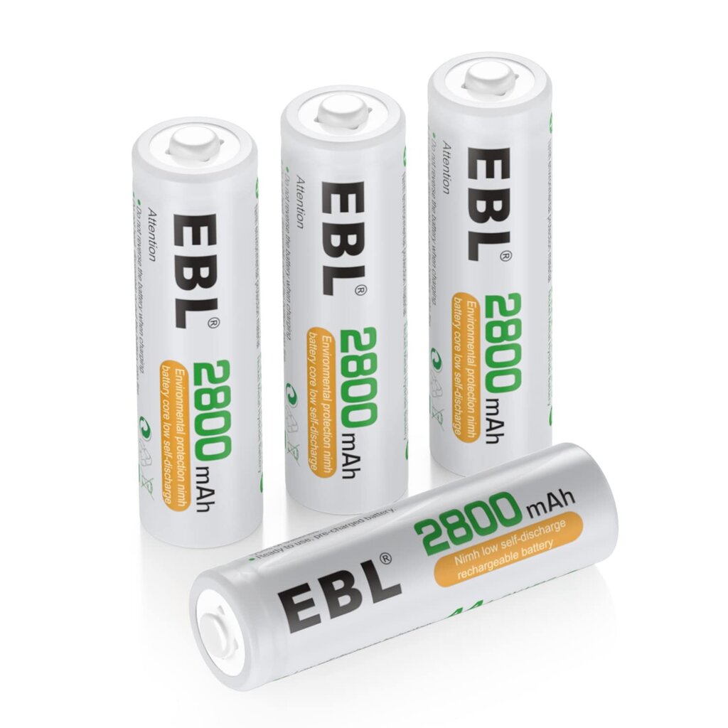 Laetavad patareid, EBL, AA, Ni-MH, 2800 mAh, 4 tk hind ja info | Patareid | kaup24.ee