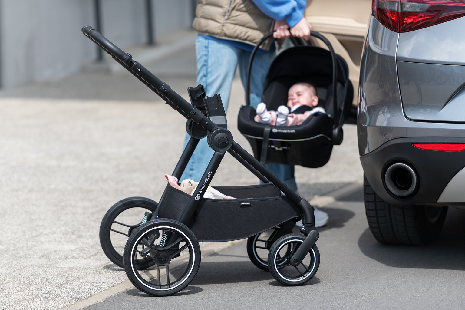 Jalutuskäru Kinderkraft NEA, roosa цена и информация | Vankrid, jalutuskärud | kaup24.ee