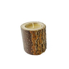 Деревянный подсвечник для чайной свечи 6 см, Пенёк натуральный цена и информация | Подсвечники, свечи | kaup24.ee