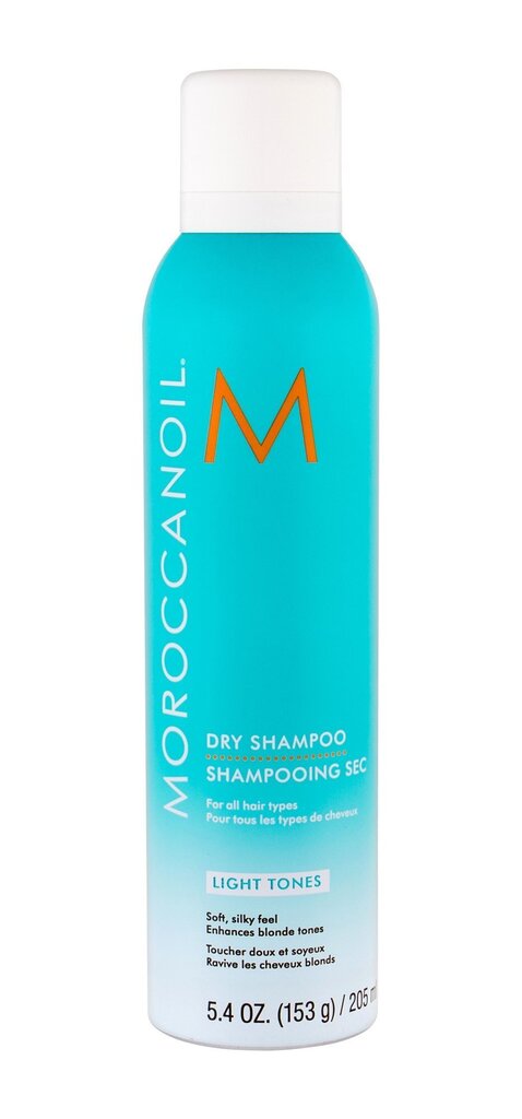 Kuivšampoon heledatele juustele Moroccanoil Dry Shampoo Light Tones 205 ml цена и информация | Šampoonid | kaup24.ee