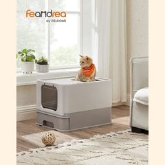 Туалет для кошек Feandrea серый цена и информация | Туалеты для кошек | kaup24.ee