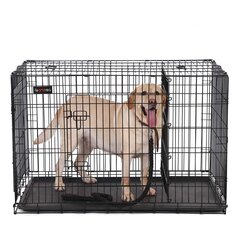 Клетка для собаки Feandrea черная цена и информация | Переноски, сумки | kaup24.ee